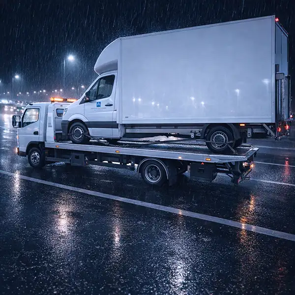 VW Crafter van recovery near me at night